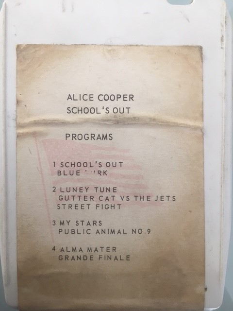 School's Out - USA / 8 Track / Bootleg / 213